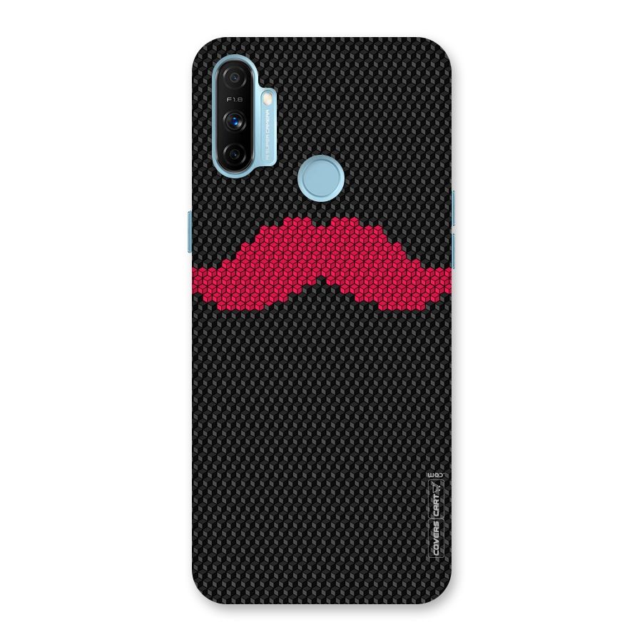 Pink Moustache Back Case for Realme Narzo 20A