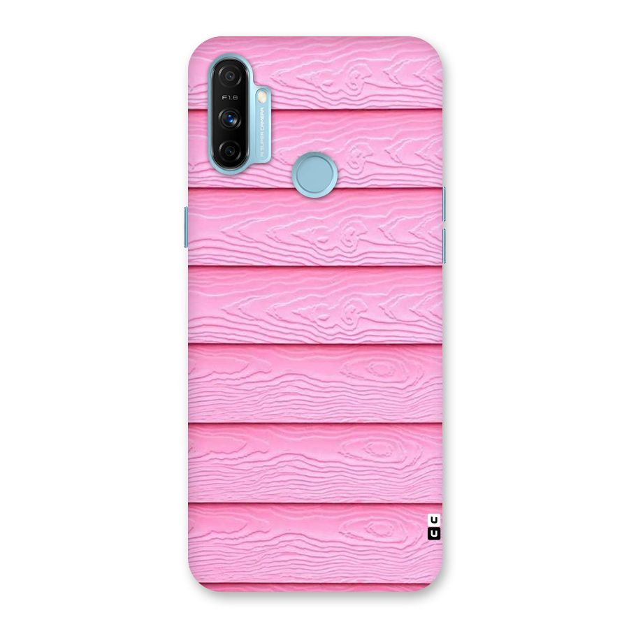 Pink Wood Back Case for Realme Narzo 20A