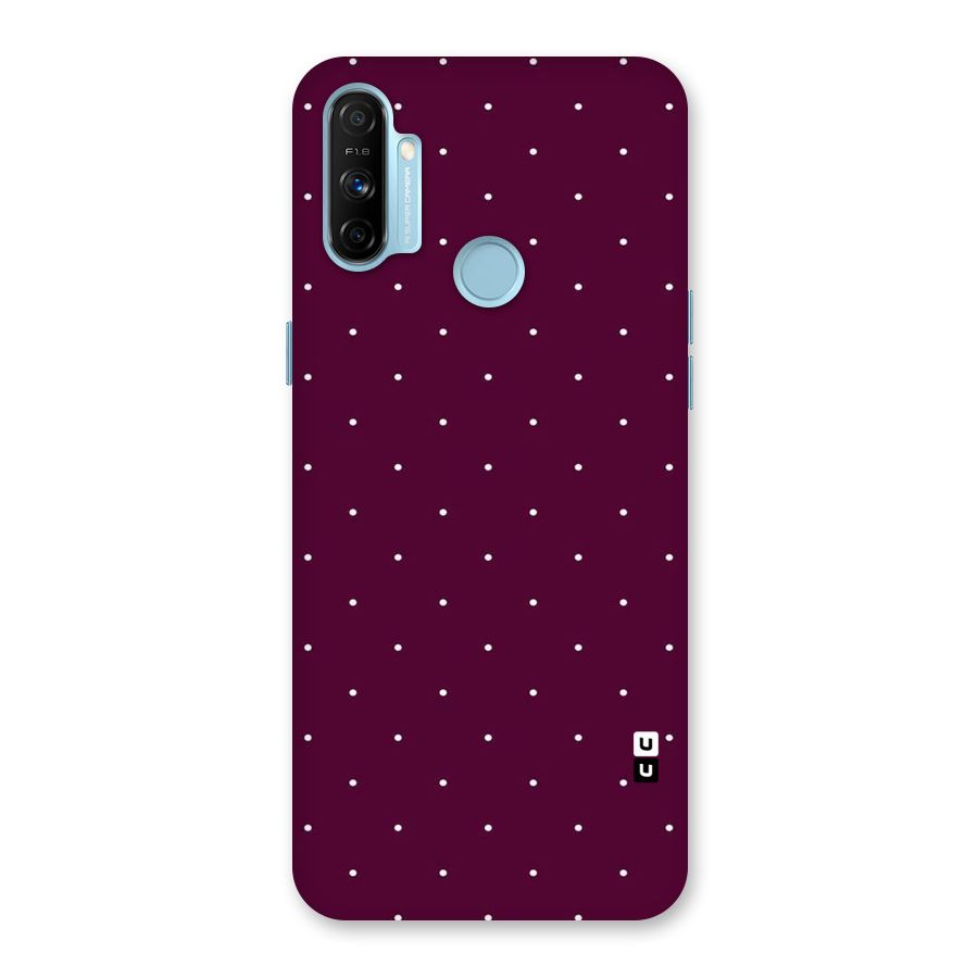 Purple Polka Back Case for Realme Narzo 20A