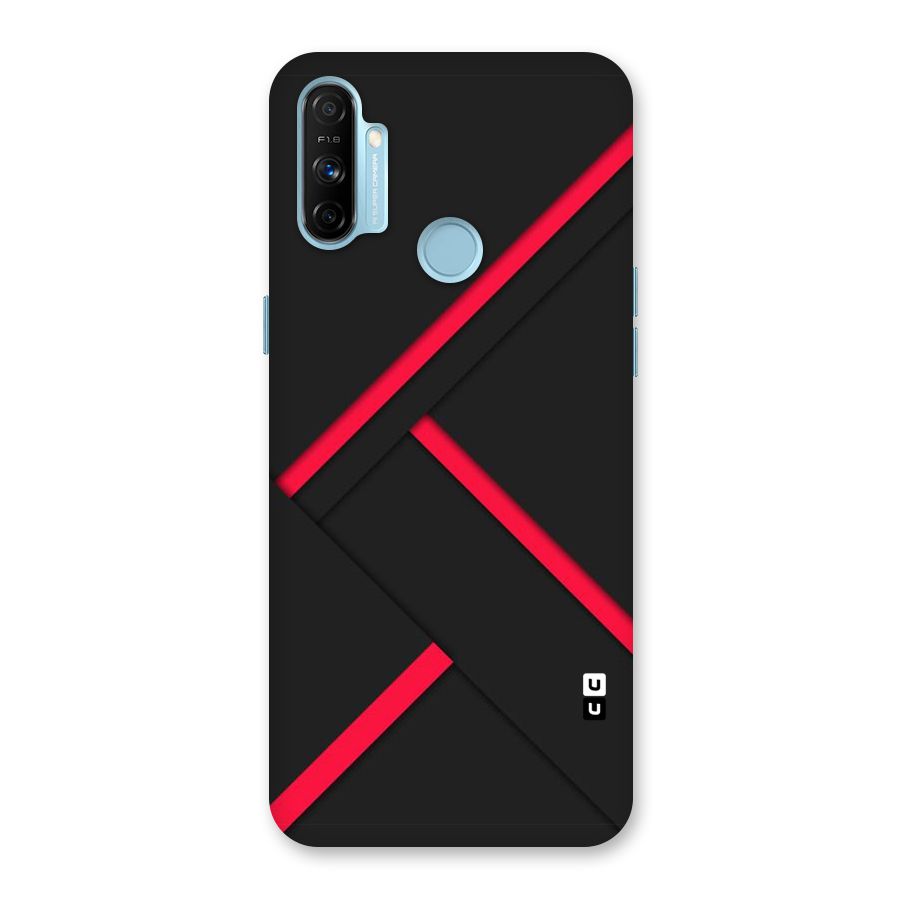 Red Disort Stripes Back Case for Realme Narzo 20A