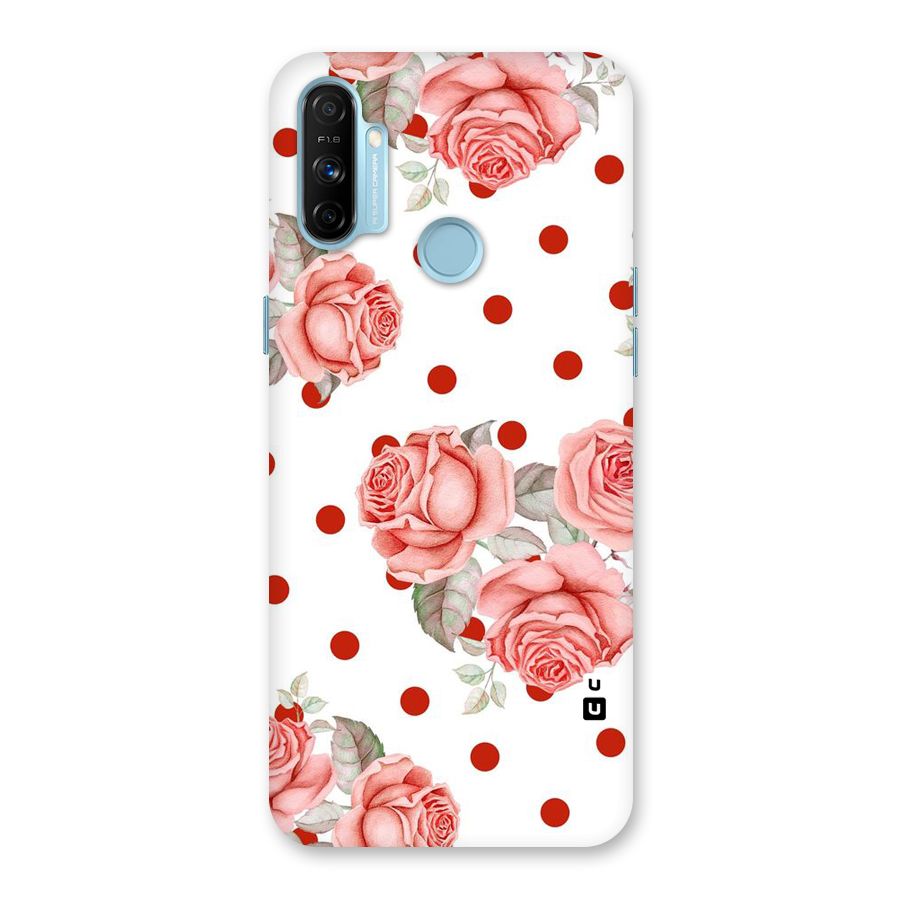 Red Peach Shade Flowers Back Case for Realme Narzo 20A