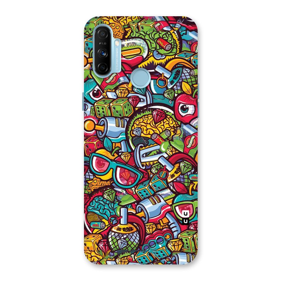 Retro Diamond Design Back Case for Realme Narzo 20A