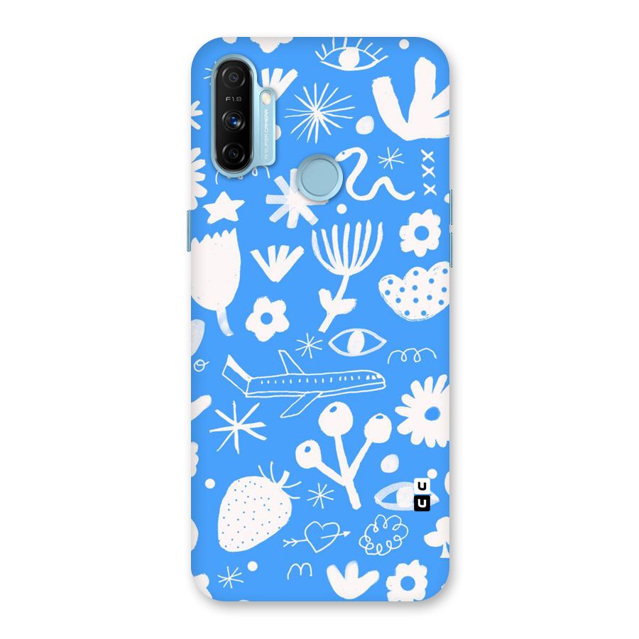 Space Blue Pattern Back Case for Realme Narzo 20A
