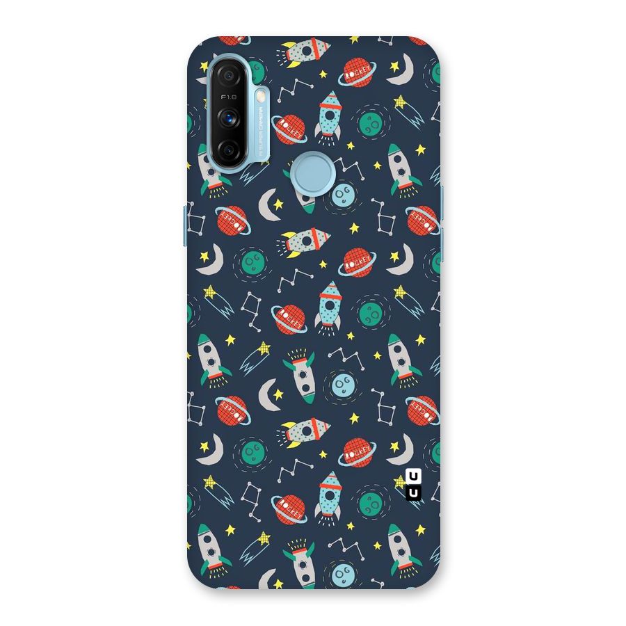Space Rocket Pattern Back Case for Realme Narzo 20A