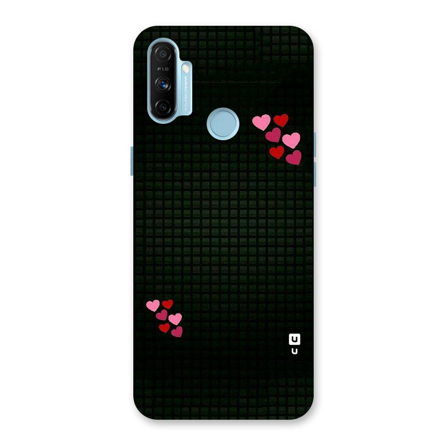 Square and Hearts Back Case for Realme Narzo 20A