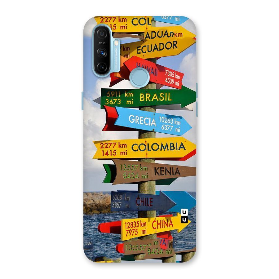Travel Directions Back Case for Realme Narzo 20A