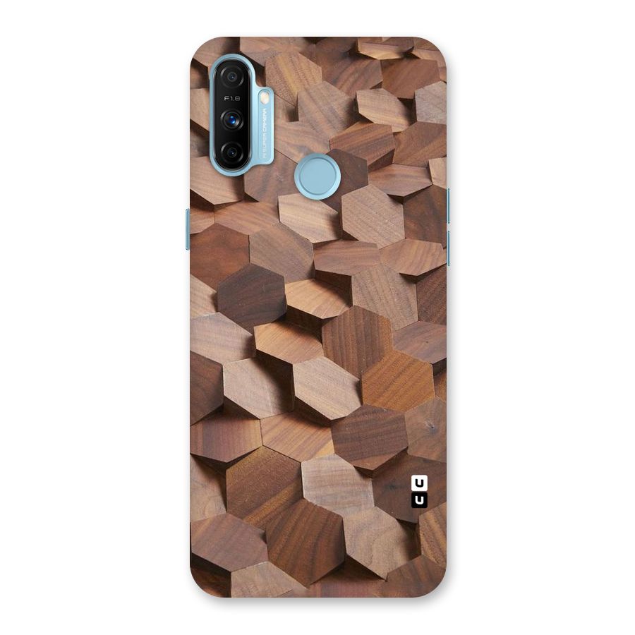 Uplifted Wood Hexagons Back Case for Realme Narzo 20A