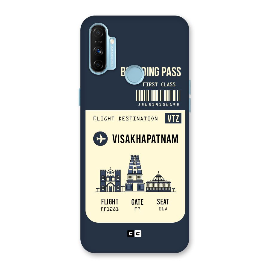 Vishakapatnam Boarding Pass Back Case for Realme Narzo 20A