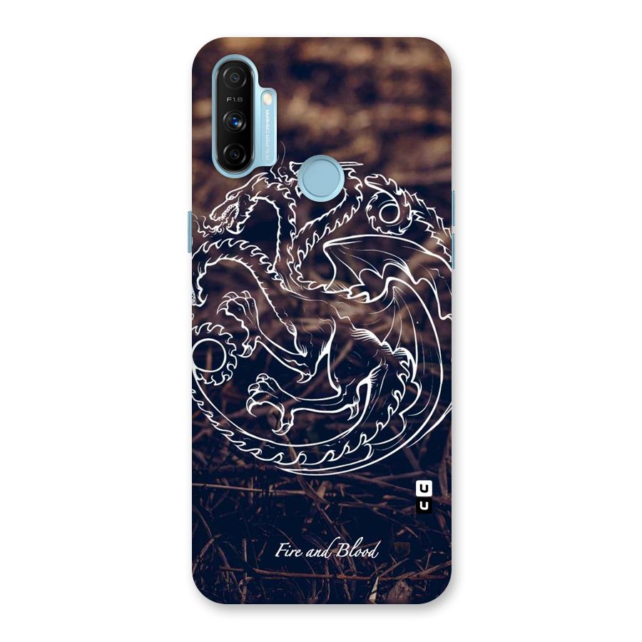 White Circle Back Case for Realme Narzo 20A