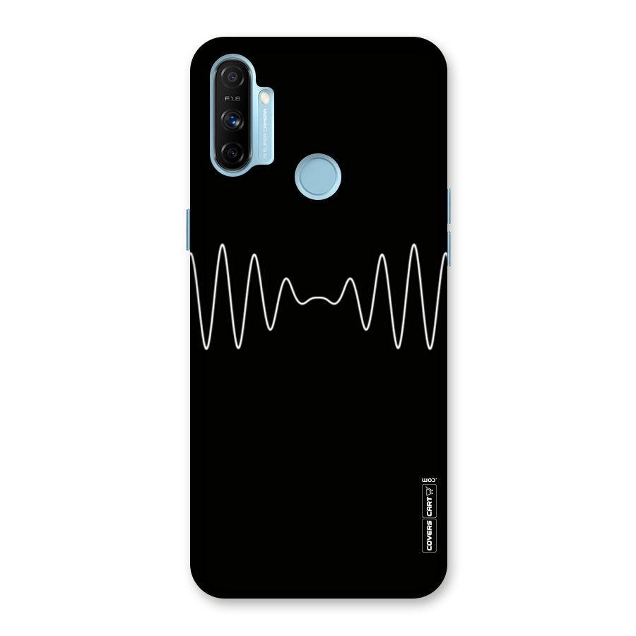 White Minimal Thread Back Case for Realme Narzo 20A