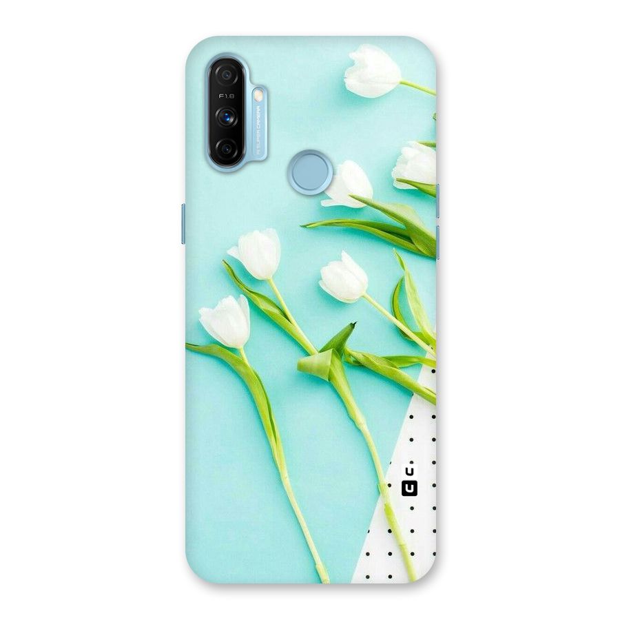 White Tulips Back Case for Realme Narzo 20A