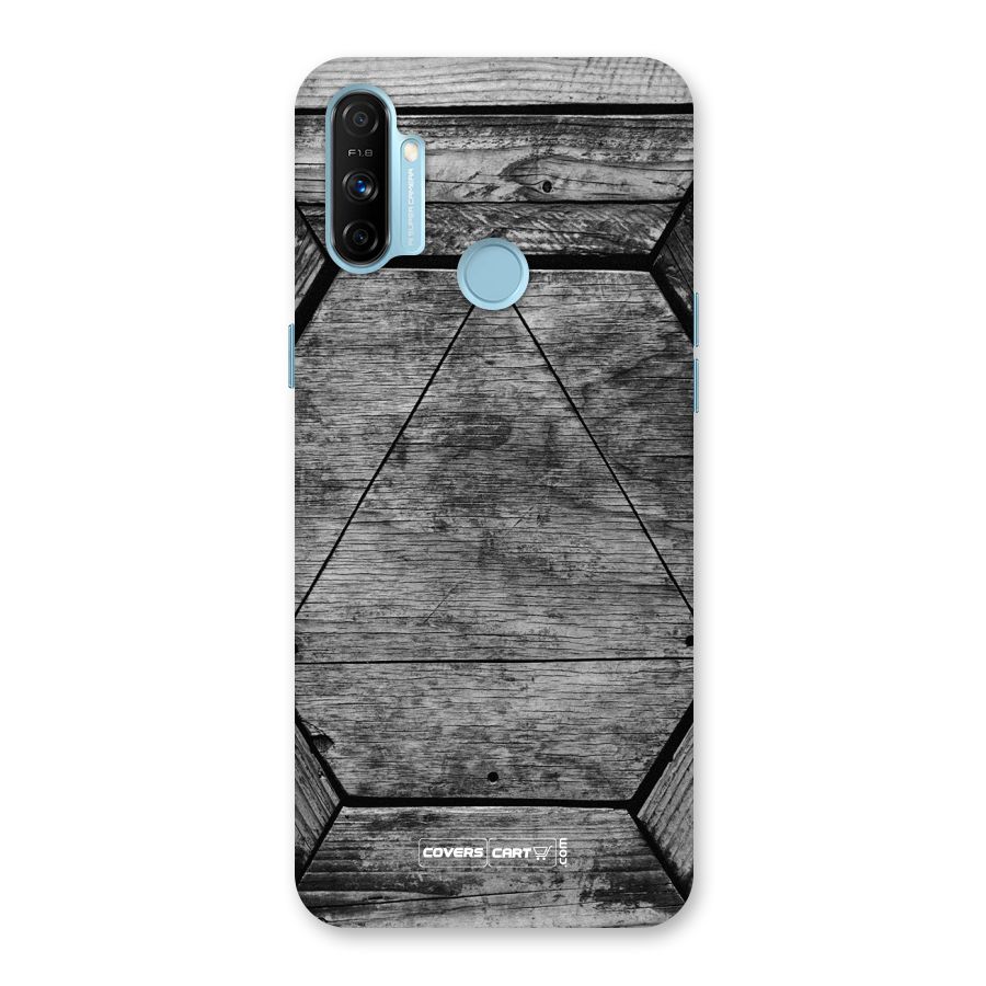 Wooden Hexagon Back Case for Realme Narzo 20A
