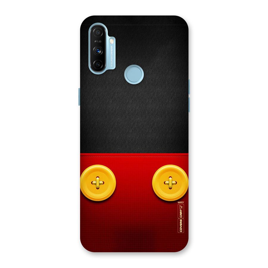 Yellow Button Back Case for Realme Narzo 20A