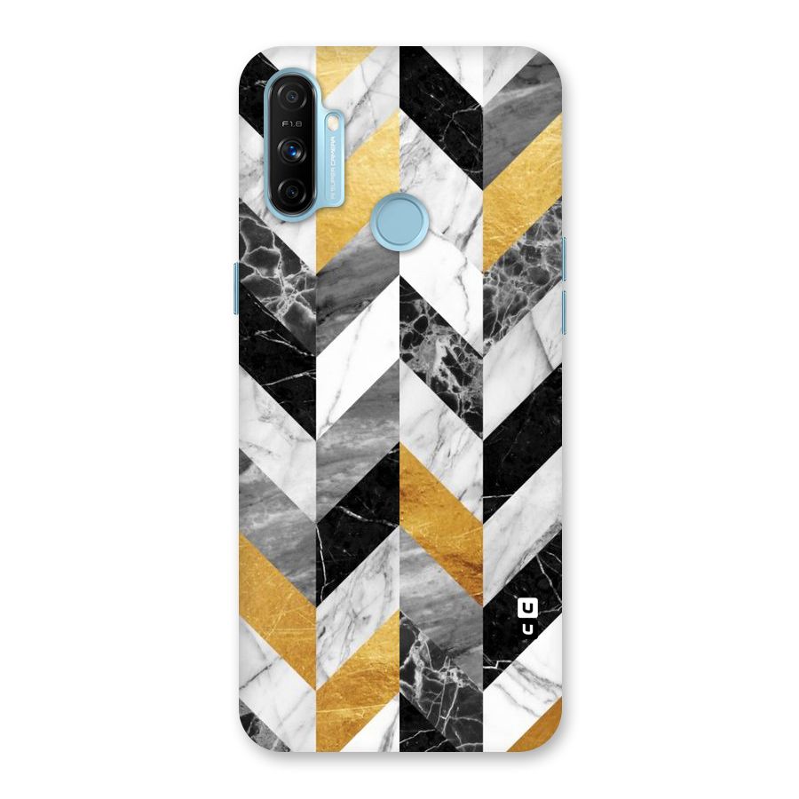 Yellow Grey Marble Back Case for Realme Narzo 20A