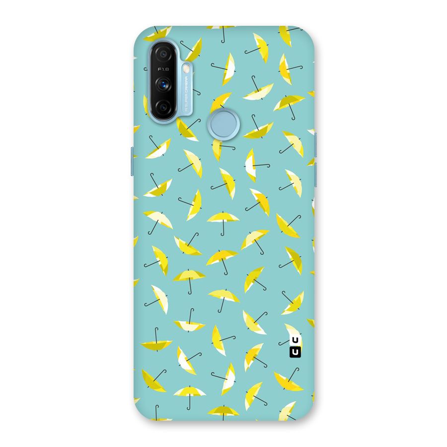 Yellow Umbrella Pattern Back Case for Realme Narzo 20A