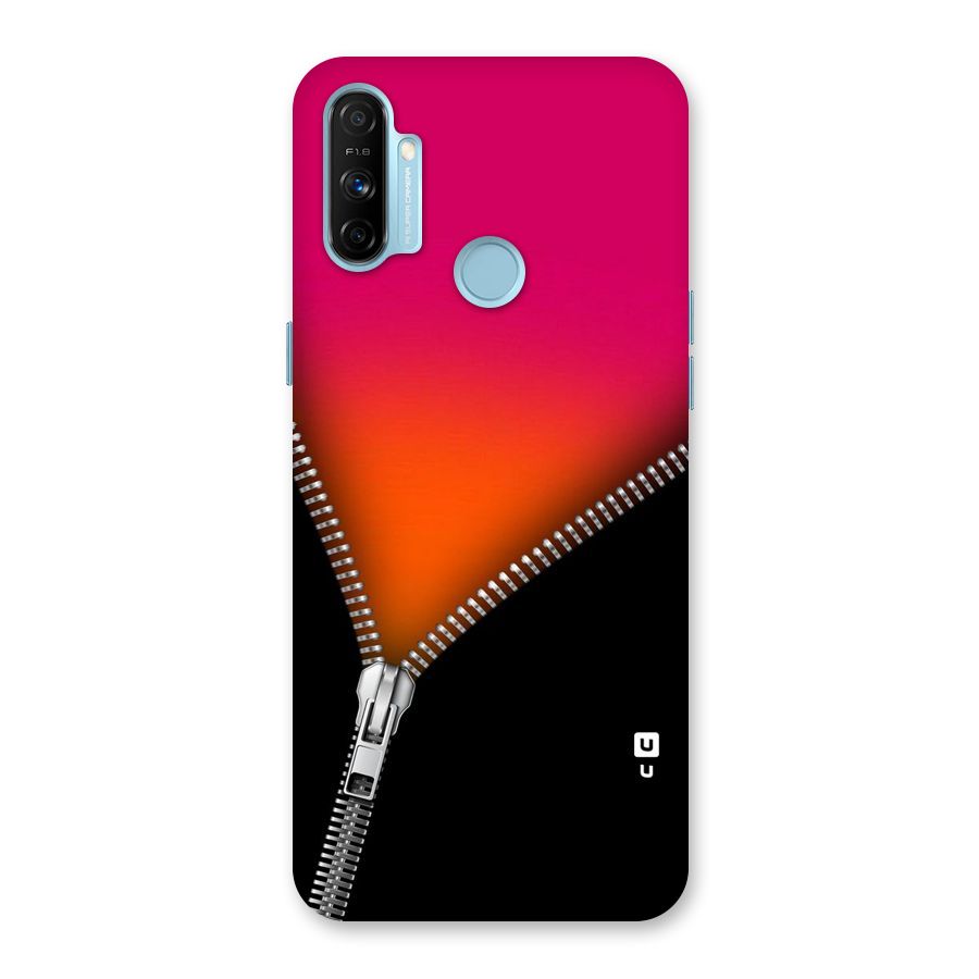 Zipper Print Back Case for Realme Narzo 20A