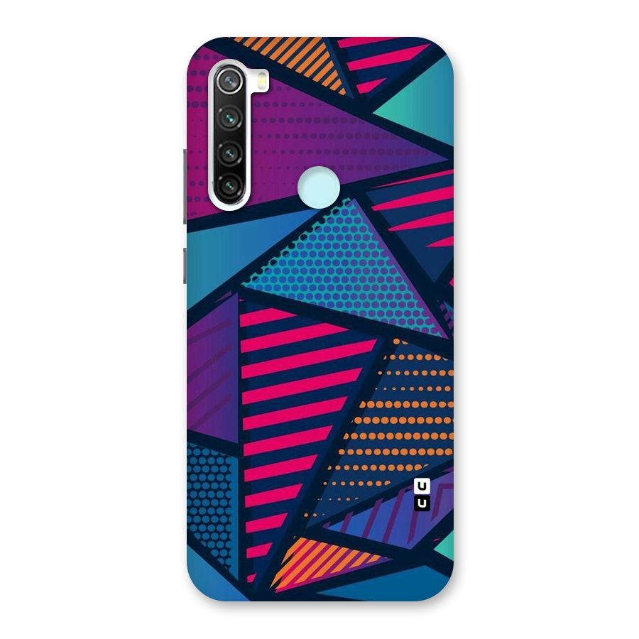 Abstract Lines Polka Back Case for Redmi Note 8