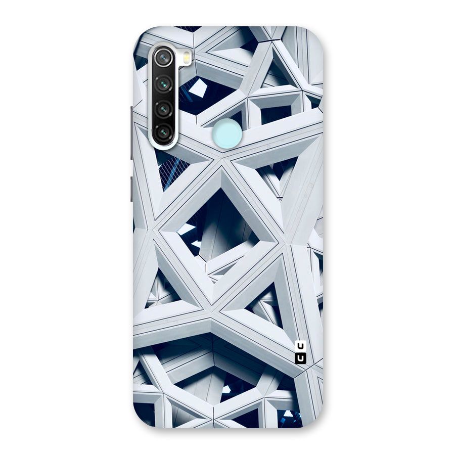 Abstract White Lines Back Case for Redmi Note 8