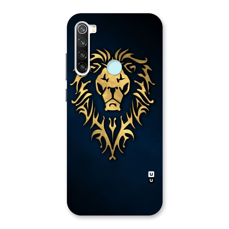 Beautiful Golden Lion Design Back Case for Redmi Note 8