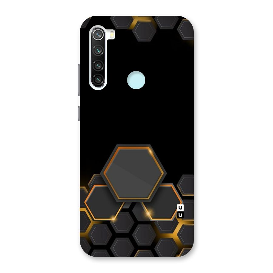 Black Gold Hexa Back Case for Redmi Note 8