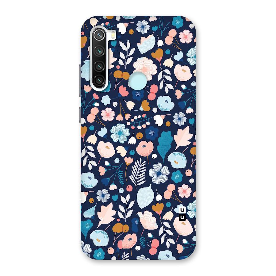 Blue Floral Back Case for Redmi Note 8