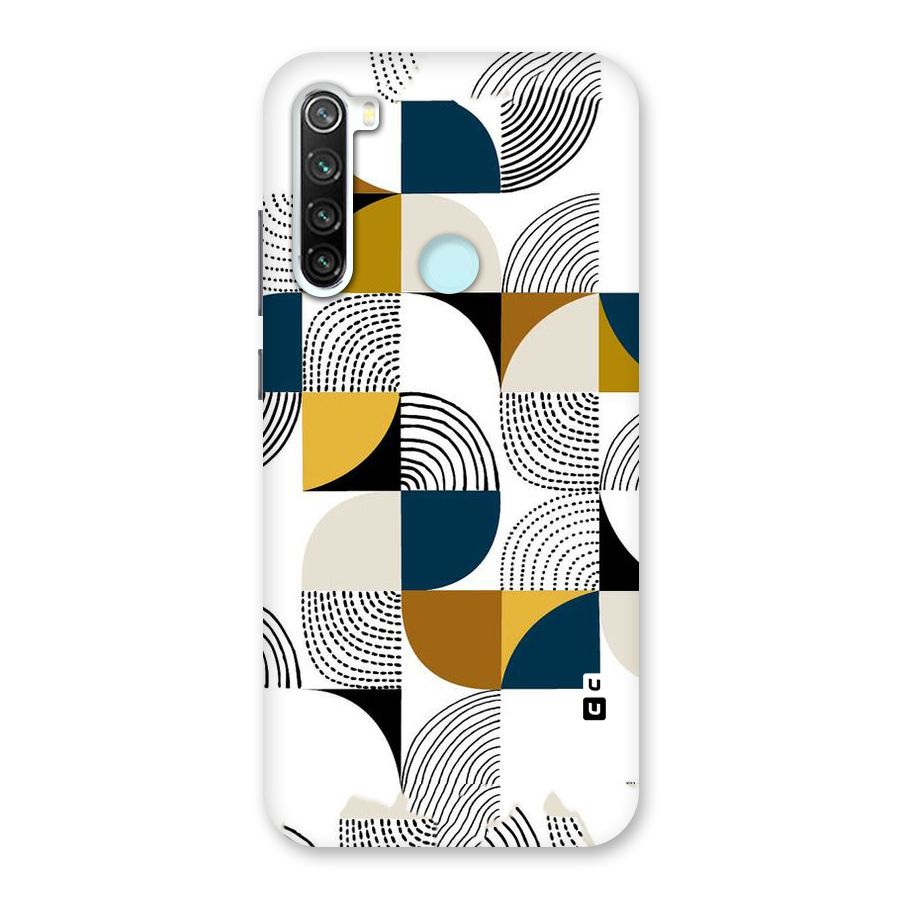 Boxes Pattern Back Case for Redmi Note 8