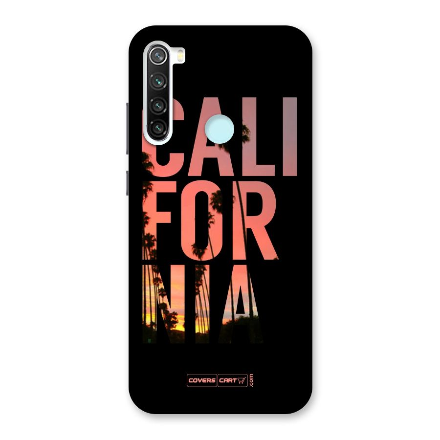 California Back Case for Redmi Note 8