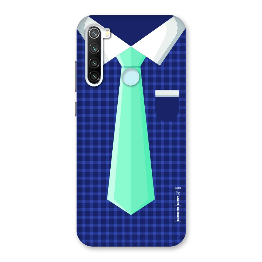 Checked Shirt Tie Back Case for Redmi Note 8