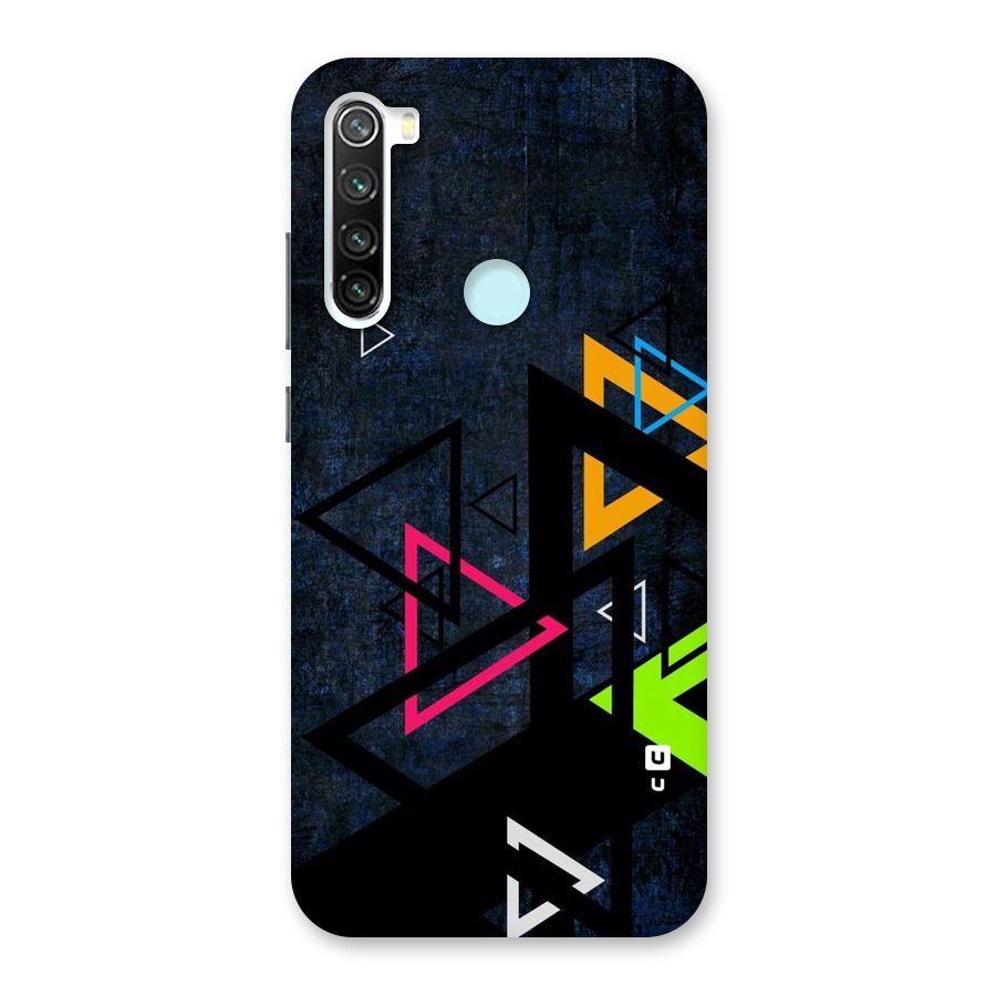 Coloured Triangles Back Case for Redmi Note 8