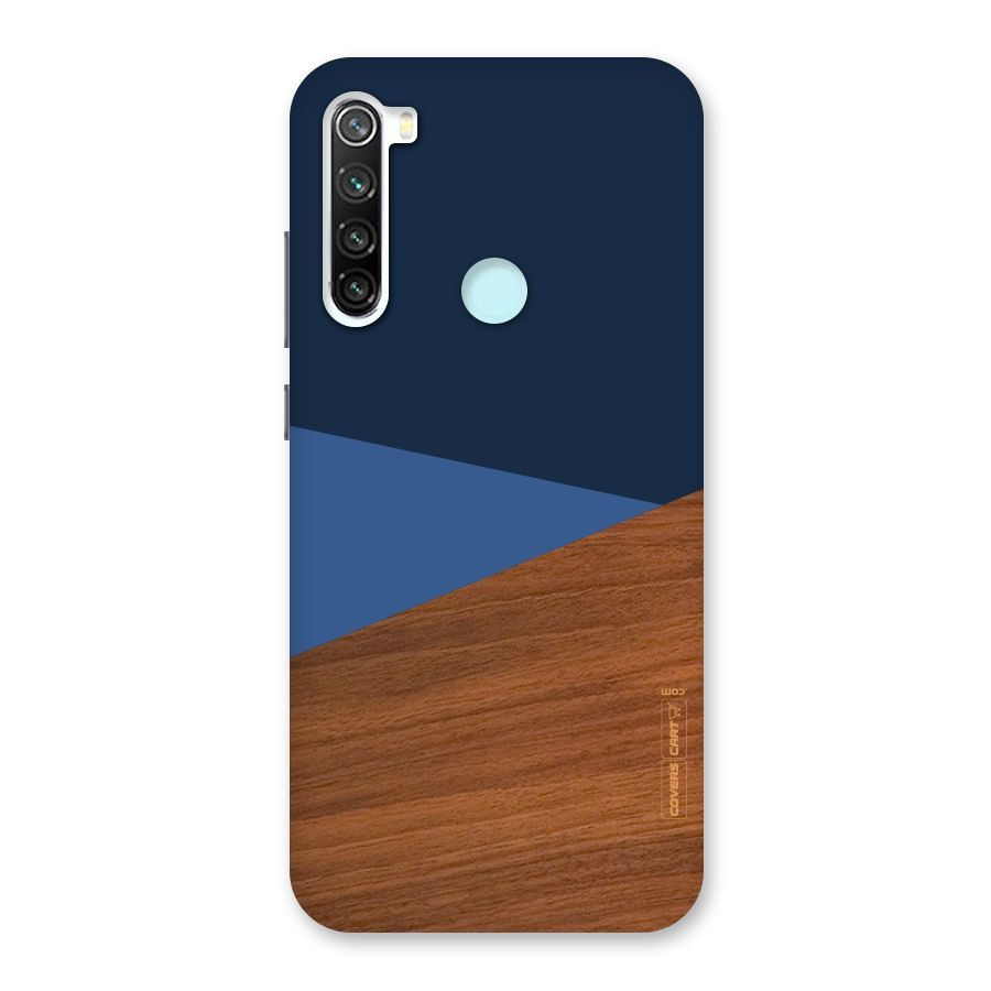 Crossed Lines Pattern Back Case for Redmi Note 8
