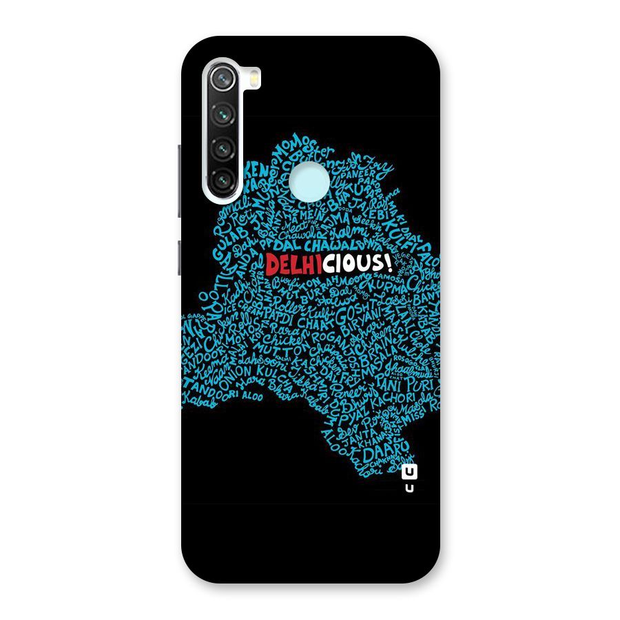 Delhicious Back Case for Redmi Note 8