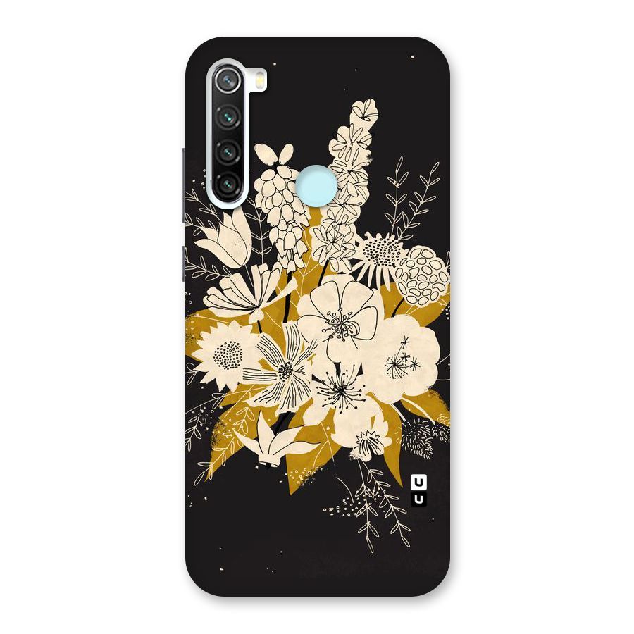 Flower Drawing Back Case for Redmi Note 8
