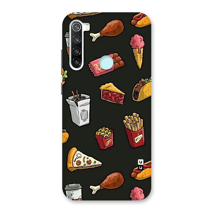 Foodie Pattern Back Case for Redmi Note 8
