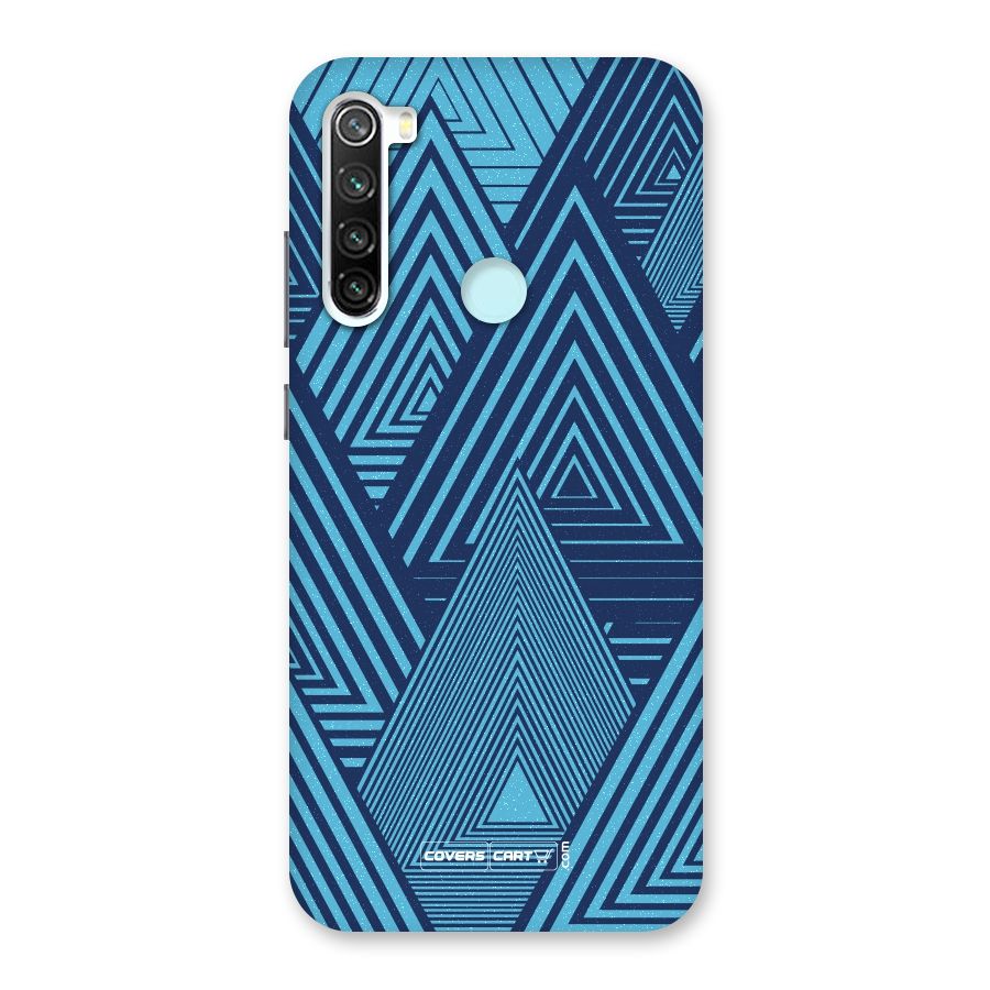 Geometric Blue Print Back Case for Redmi Note 8