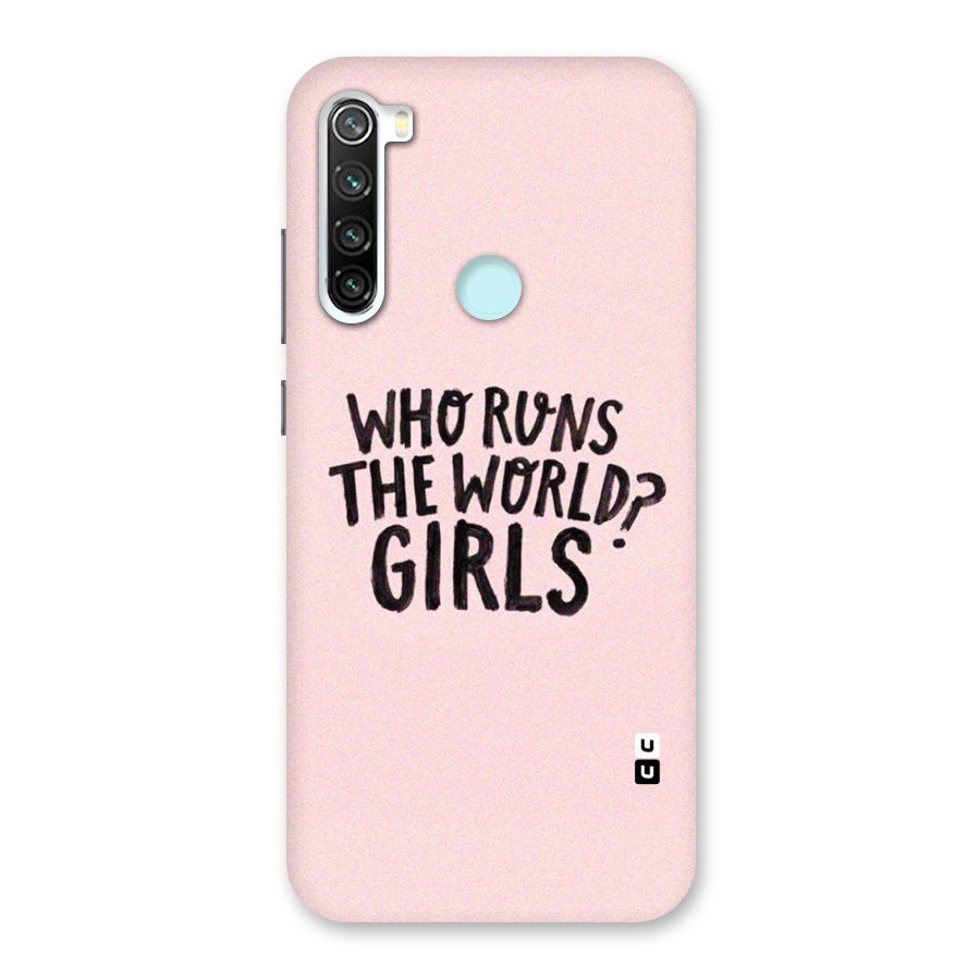 Girls World Back Case for Redmi Note 8