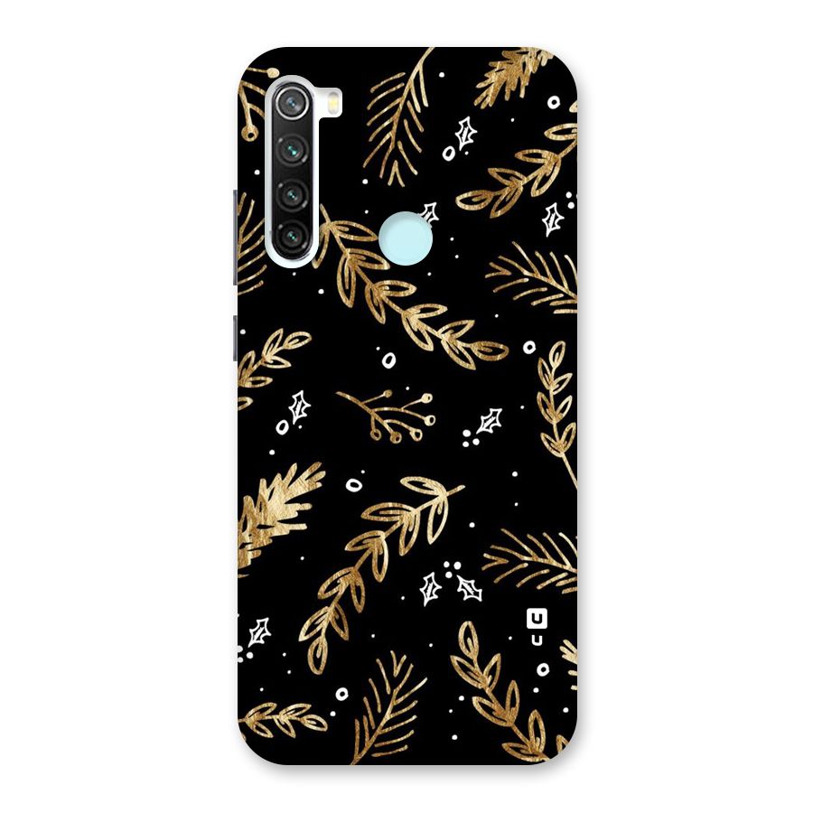 Gold Palm Leaves Back Case for Redmi Note 8