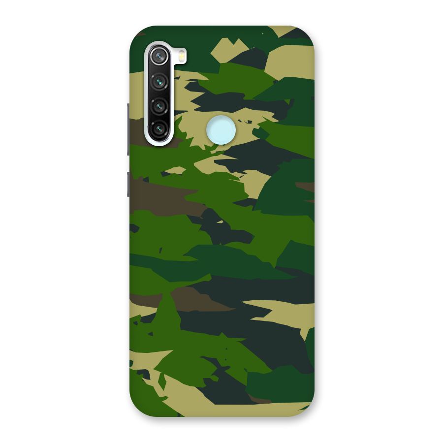 Green Camouflage Army Back Case for Redmi Note 8
