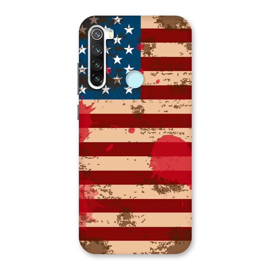 Grunge USA Flag Back Case for Redmi Note 8