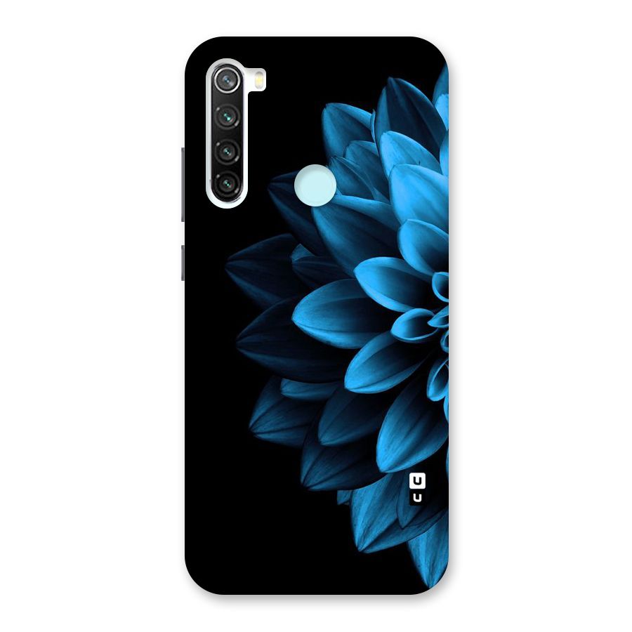 Half Blue Flower Back Case for Redmi Note 8