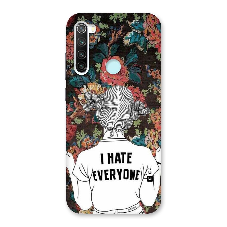 Hate Everyone Back Case for Redmi Note 8