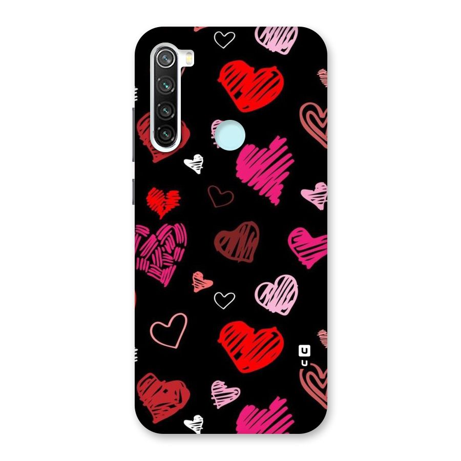 Hearts Art Pattern Back Case for Redmi Note 8