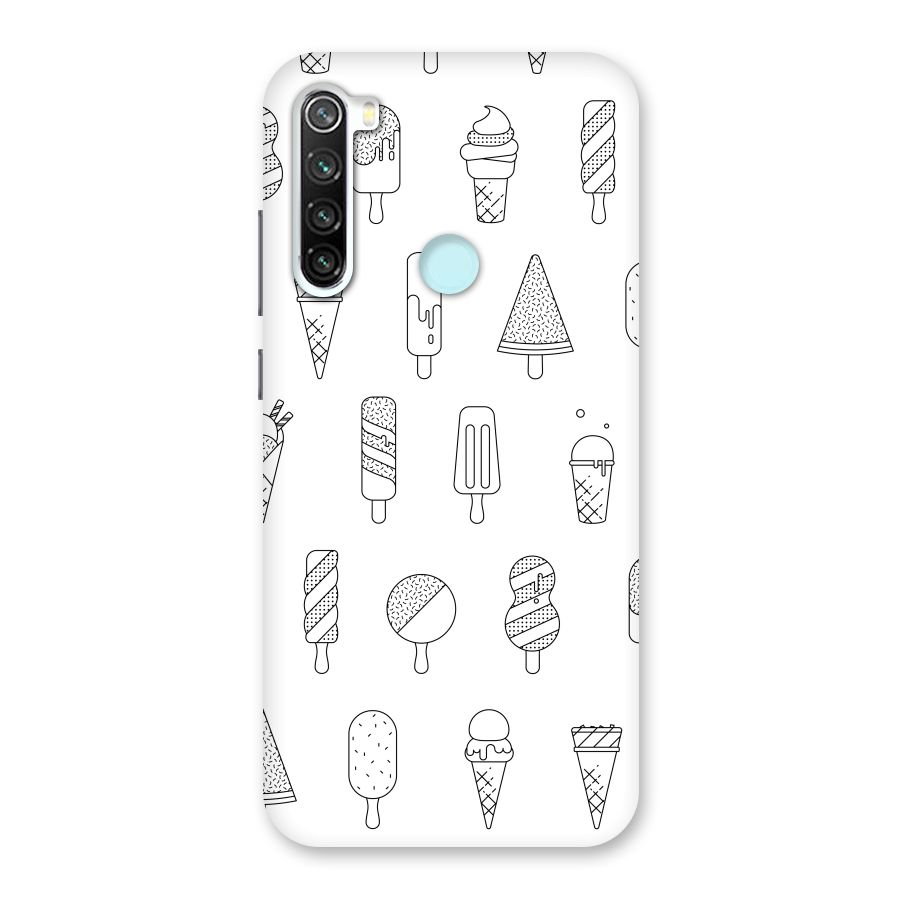 Ice Cream Lines Back Case for Redmi Note 8