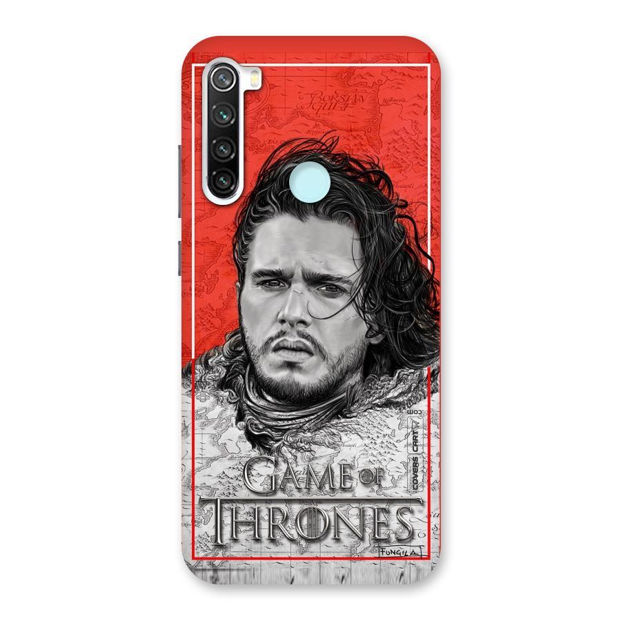 Jon Snow Nights Watch Back Case for Redmi Note 8