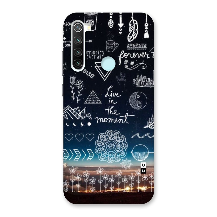 Live In The Moment Back Case for Redmi Note 8