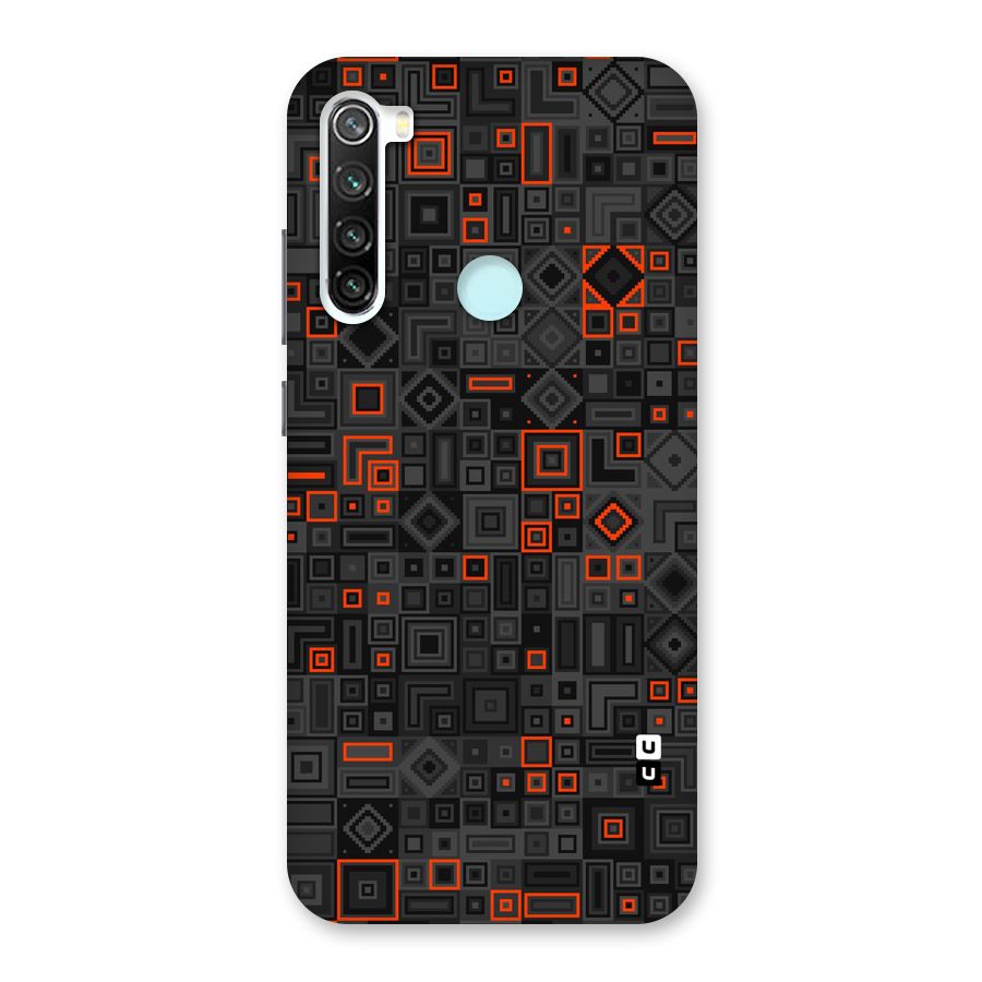 Orange Shapes Abstract Back Case for Redmi Note 8