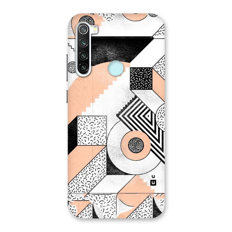 Orange Zig Zag Back Case for Redmi Note 8