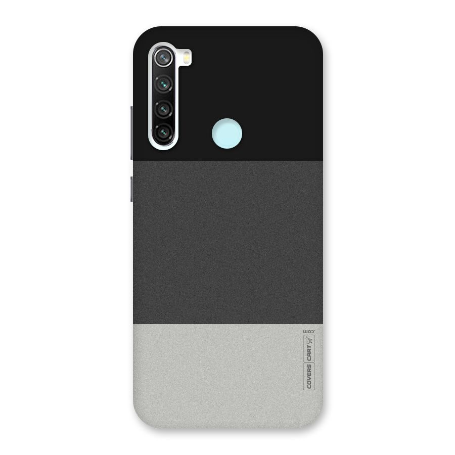 Pastel Black and Grey Back Case for Redmi Note 8