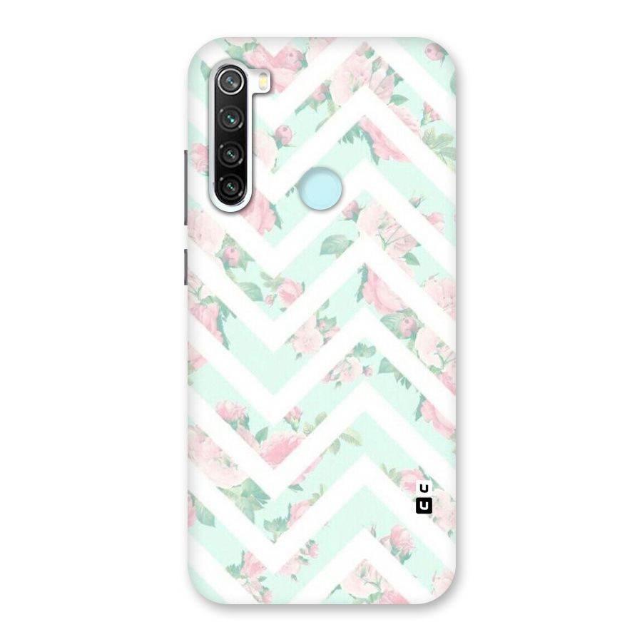 Pastel Floral Zig Zag Back Case for Redmi Note 8