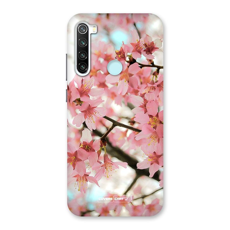 Peach Floral Back Case for Redmi Note 8