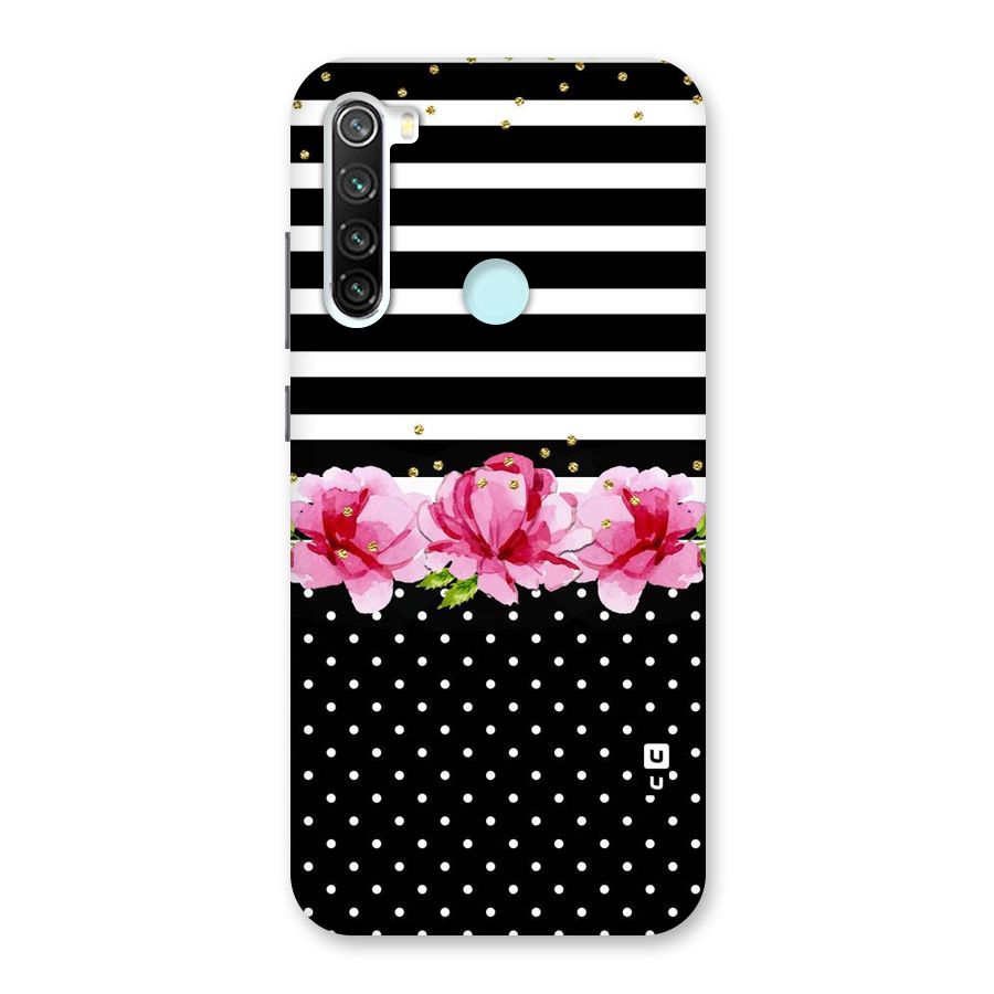Polka Floral Stripes Back Case for Redmi Note 8